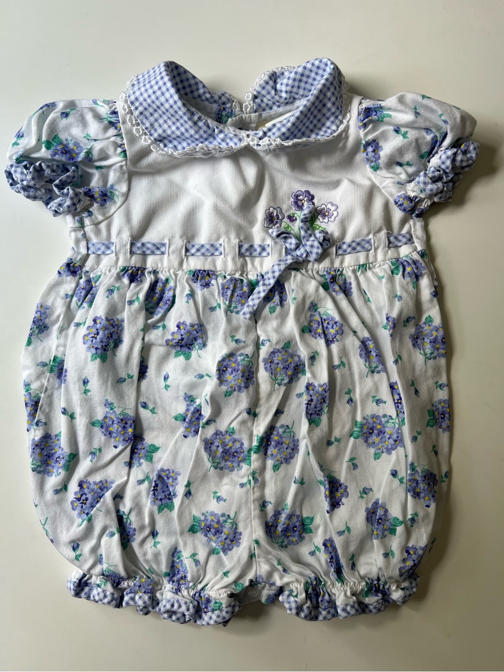 Vintage Baby Togs Floral Romper 12M